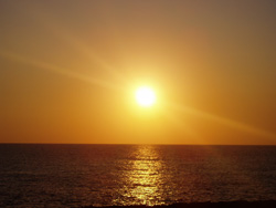Sunset in Menorca from a Villa